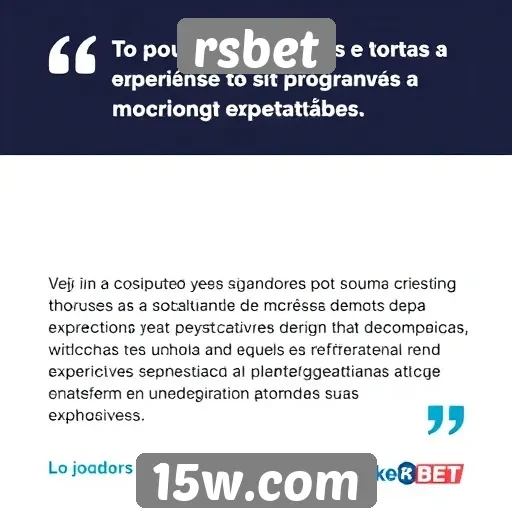 opiniões de jogadores sobre a experiência no rsbet